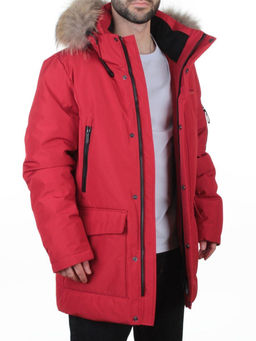 D6940 RED Куртка мужская зимняя "Аляска" (200 гр. холлофайбер)