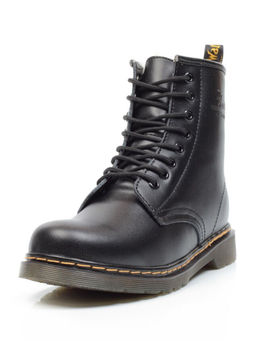 04-MB6021-1 BLACK Ботинки зимние женские (натуральная кожа, натуральный мех)