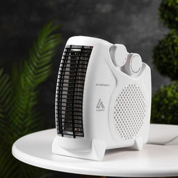 Тепловентилятор Luazon LTO-05, напольный, спиральный, 2000 Вт, 20 м², 2 режима, белый