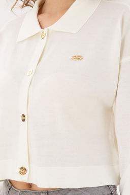 Женский трикотажный кардиган песочного цвета Неожиданная скидка в корзине - U.s. polo assn фото 7