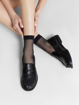 Цена за 5 пар! Носки капроновые женские черные, 2 пары - Mark formelle фото 6