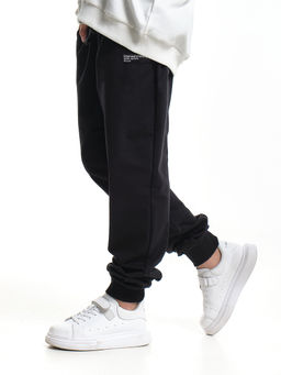 Брюки для мальчика штаны спортивные школьные 22-9819 черный - Mini maxi фото 2