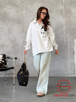 Кофта со съемным воротничком - Bruno фото 4