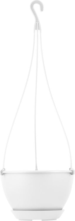 Цена за 2 шт. Горшок подвесной c фиксируемым поддоном InGreen Athena 1,5 Л, белоснежный жасмин IG146010048