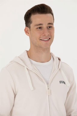 U. S. Polo Assn Мужской вязаный кардиган с капюшоном и камнем - U.s. polo assn фото 2