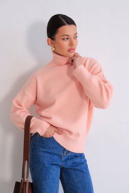 Martichelli Свитер персиковый с горлом фото 2