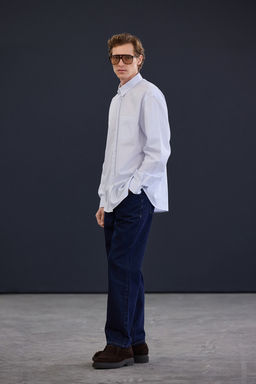 Trendyol Studio Lacivert Straight Fit Raw Denim Kot Pantolon Jeans TMNAW26JE00001 - Trendyolmilla фото 2