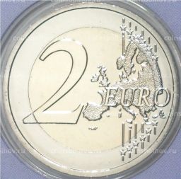 2 евро 2023 года Франция XXXIII летние Олимпийские игры 2024 в Париже (Фиолетовый блистер)