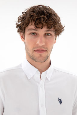 Erkek Beyaz Uzun Kollu Basic G_mlek Sepette S_rpriz _ndirim - U.s. polo assn фото 2