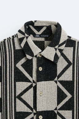 GEOMETRIK JACQUARD GOMLEK - Zara фото 9