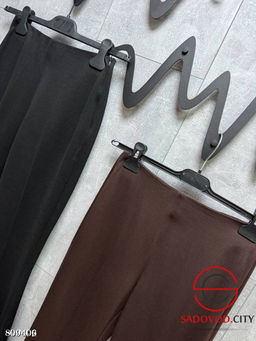 Трикотажные (стрейч) брюки клеш с боковой молнией - Bruno фото 2