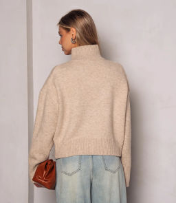 Свитер #ОКТ125001, бежевый