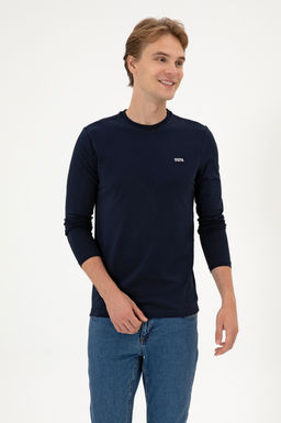Erkek Lacivert Basic Sweatshirt Sepette S_rpriz _ndirim - U.s. polo assn фото 3