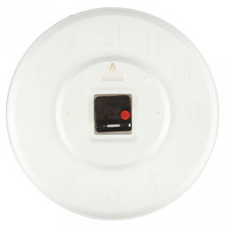 Часы настенные "Видение" д35см, h5см, мягкий ход, циферблат "Вензель" белый/перламутровый; цифры арабские, розовое золото; корпус пластик, медный/белый; в коробке (Китай)