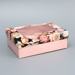 Цена за 2 шт. Коробка складная подарочная Present, 21?15?7 см с окном