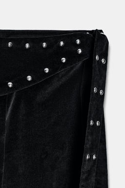 FLARE PAREO TROUSERS WITH STUDS