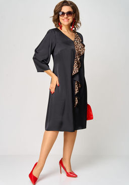 Платье EVA GRANT 7200Л-Р принт леопард