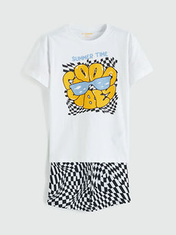 Bask?l? Erkek ?ocuk Tak?m