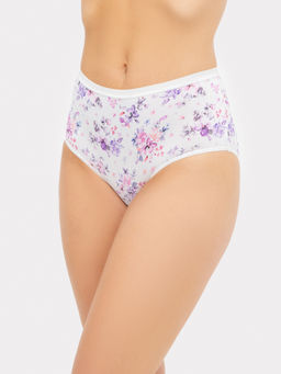 Трусы женские Mark Formelle макси цветы на молочном из полиамида набор 2 пары фото 2