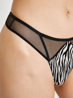 Infinity /  Трусы стринги с высокой талией жен. Agna черно-белый - Infinity Lingerie фото 4