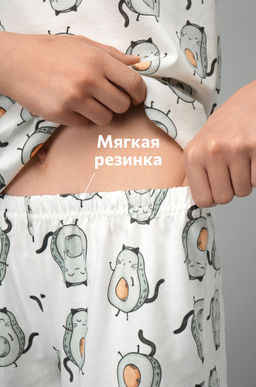 Хлопковая пижама для девочки с шортами Happyfox