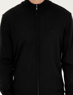 Черный трикотажный кардиган стандартного кроя - Cacharel фото 7