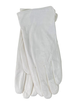 Элегантные женские перчатки из кожи и велюра, цвет шоколад - Greta фото 21