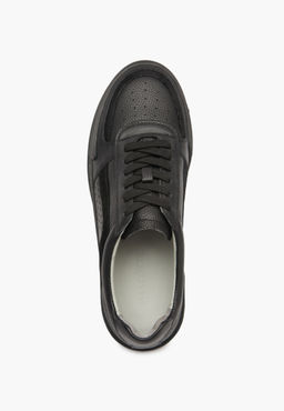 Черные мужские кеды из кожи - Mascotte фото 11