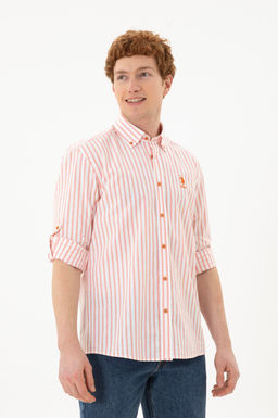 Мужская рубашка с длинным рукавом RED - U.s. polo assn фото 10
