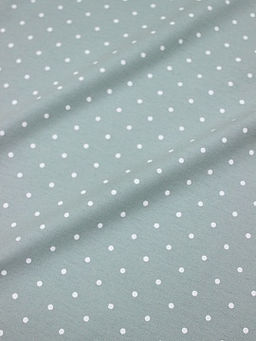 Теплый хлопок Редкий (4мм) горох цв.св.голубой мох, ш.1.49м, хлопок-100%, 160гр/м.кв