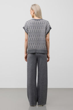 ЕВ 30247/ш/тем.серый меланж жилет жен