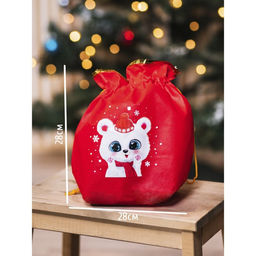 Цена за 5 шт. Мешок подарочный Привет!, 28 28 см +/- 1.5 см - Дарите счастье фото 2