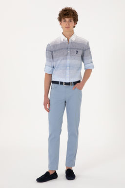 Erkek _ndigo Uzun Kollu G_mlek Sepette S_rpriz _ndirim - U.s. polo assn фото 4