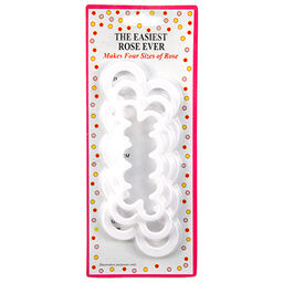 Кондитерский набор для изготовления марципановых розочек 3 предмета: 10х4х0,5см; 13,5х5х0,5; 17х6,5х0,5см, в блистере (Китай)