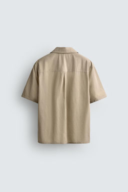 CAMISA VOILE ALGOD?N / Gris topo - Zara фото 7