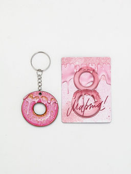 Подарочный набор Котик 8 марта, магнит + брелок