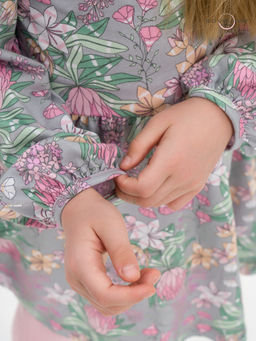 Платье Моана цветы на сером - Sovalina фото 14