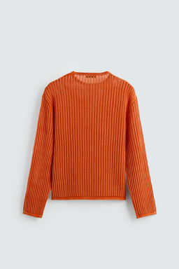 JERSEY ESTRUCTURA LAVADO / Naranja - Zara фото 9
