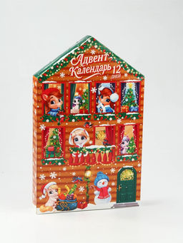 Адвент-календарь новогодний на 12 дней, сладкий подарок Новогодние лошадки