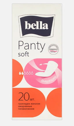 BELLA прокладки ежеднев. PANTY SOFT (20шт) (30шт/кор)