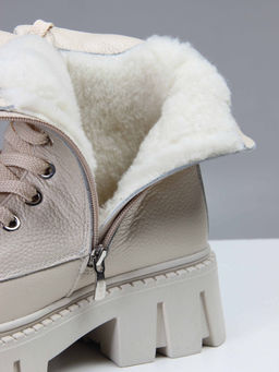 Ботинки EDART 346.чанки be. Бежевый макс/шерсть - Ed'art фото 25