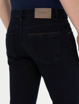 Koyu Lacivert Slim Fit Jean Pantolon