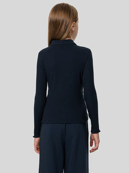 Поло для девочек синее - Mark formelle фото 3