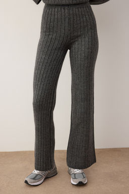 Antrasit Yumusak Dokulu Kapusonlu H?rka-Pantolon Triko Alt - Ust Tak?m TWOAW26AU00048 - Trendyolmilla фото 3