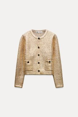 FOIL KNIT CARDIGAN - Zara фото 3