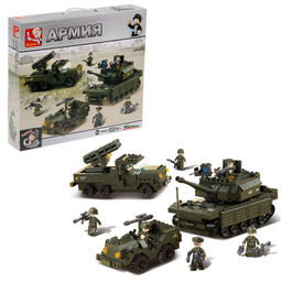Конструктор Sluban «Боевая техника», 602 детали