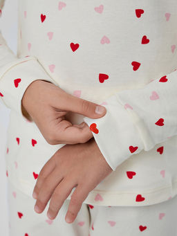 Комплект для девочек с узором сердечки - Mark formelle фото 8