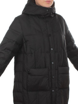 H24-32 BLACK Куртка пуховая облегченная женская (белый утиный пух) - Fashion фото 2