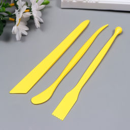 Инструменты для моделирования и придания формы набор 3 шт пластик 18 см МИКС - Simaland фото 2