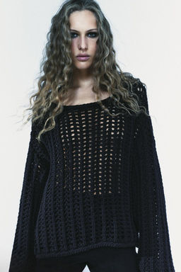 OPEN KNIT SWEATER - Zara фото 4